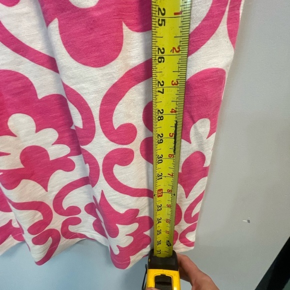 Boden, US women’s 6, pink and white patterned with pockets mini tshirt dress EUC - Picture 7 of 8